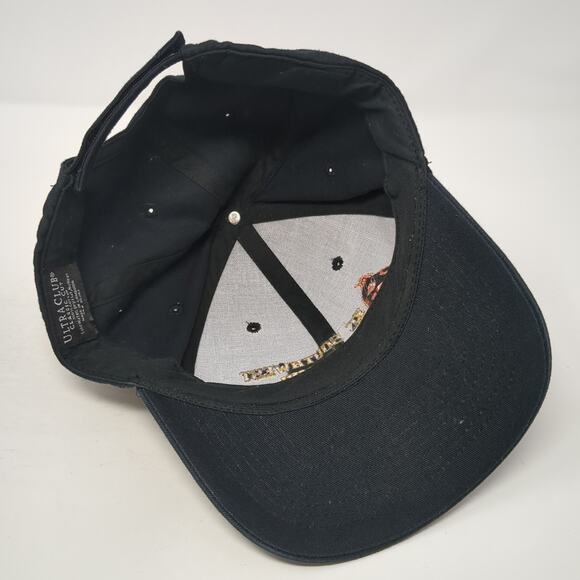 Kc Southwest Alumni Strapback Baseball Cap Black One Size UltraClub Classic Cut - Picture 7 of 9